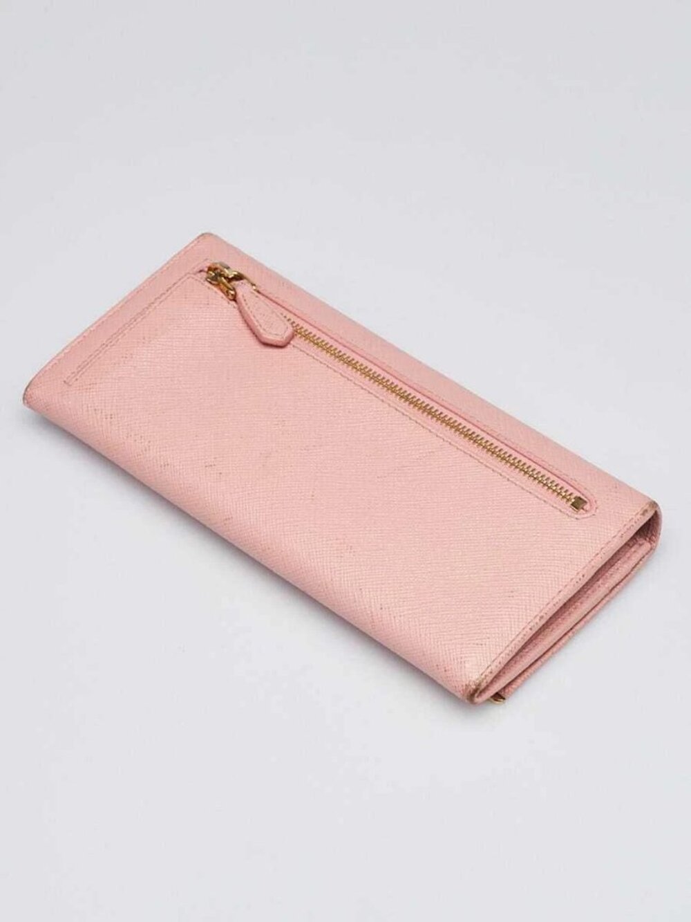 Prada Orchidea Saffiano Metal Leather Continental Wallet 1mh132 View 3